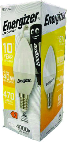 Energizer LED Bulb 4.9W For E14 Base Natural White 470 Lumen