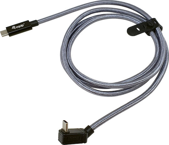 Equip Braided USB 4 Video Cable USB-C Male - USB-C 240W PD Silver 3m 128423