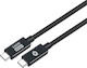Conceptronic USB 4 Video Cable USB-C male - USB-C PD Μαύρο 1.2m ETTA04B12