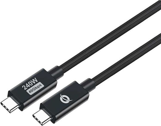 Conceptronic USB 4 Video Cable USB-C male - USB-C PD Μαύρο 1.2m ETTA04B12