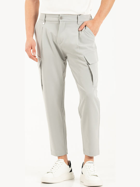 Vittorio Artist Trousers in Straight Line Grey