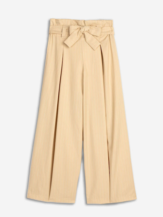 Kids' Palazzo Pants Beige