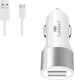Leewello Auto-Ladegerät 2.4A mit einem Anschluss: 1xUSB