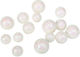 Beauty Home 15 Small White Glitter Styrofoam Balls 1.5 2.5 3.5cm