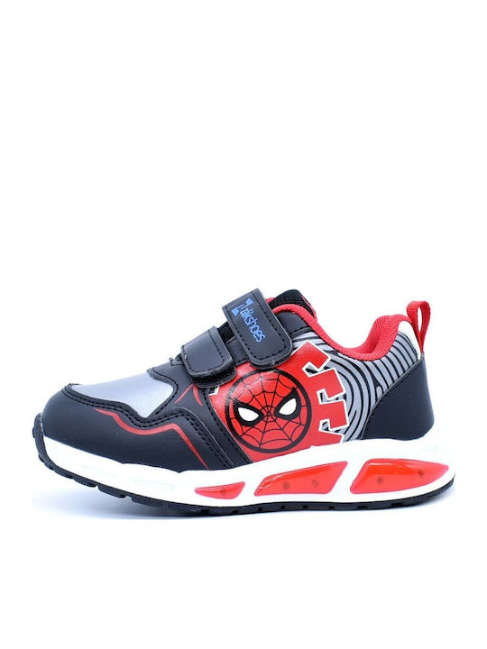 Kids Sneakers with Scratch & Lights Black
