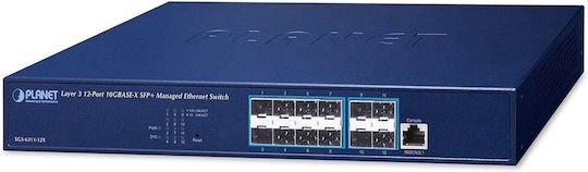 Planet Technology XGS-6311-12X Managed L2 Switch με 1 Θύρες Gigabit (1Gbps) Ethernet και 12 SFP Θύρες