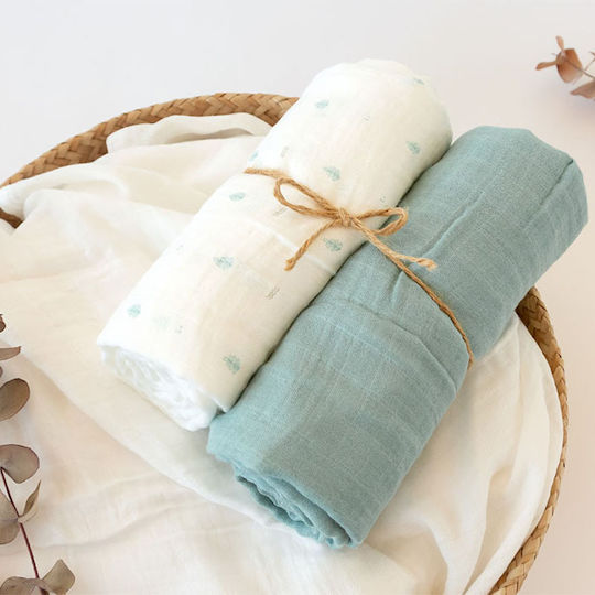 Kiokids Swaddle Blanket 120x120cm 2 Pieces Kiokids Swaddle Blanket 120x120cm 2 Pieces