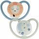 Nuk Space Pacifiers Silicone Night with Case Bl...