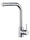 Vinci Cristine Kitchen Faucet Counter with Pull-Out Spray Silver
