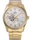 Orient Semi Skeleton Men's Watch 40.8mm Automatic with Gold Metal Bracelet