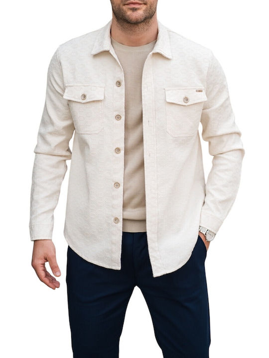 Дълъг Ръкав Overshirt Екрю