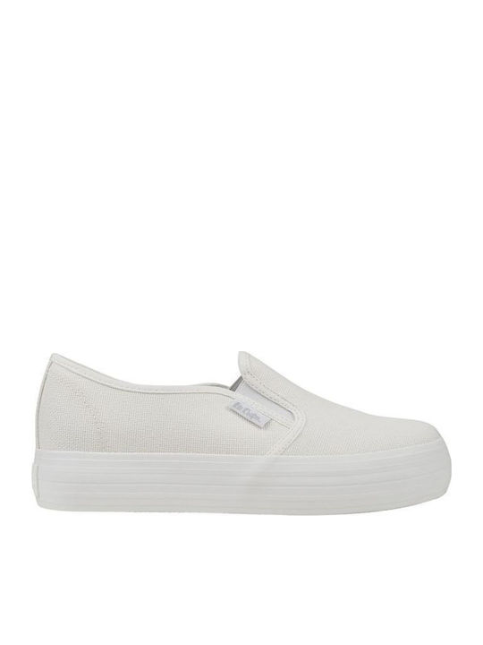 Γυναικεία Slip-On Πάνινα Λευκά