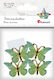 Titanum Plastic Decorative Sticker for DIY Crafts Green 4pcs 3.8x2.3cm