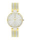 Visetti Damen Uhr mit Gold Metallarmband