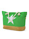 Benzi Fabric Beach Bag Green