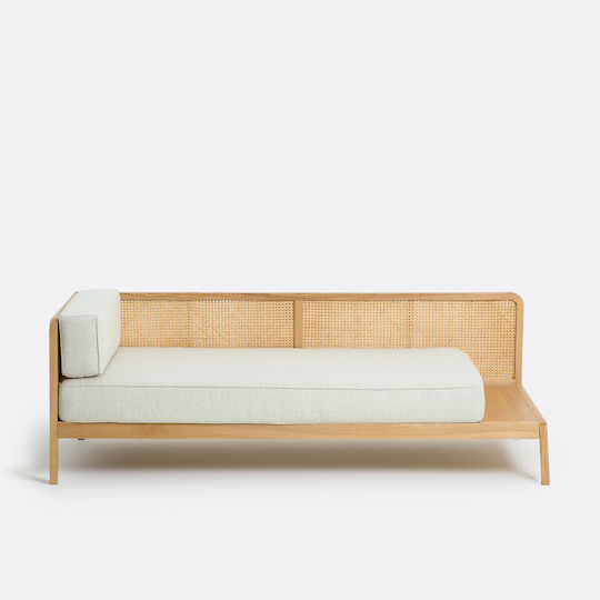 Scillia Canapea Cu Trei Locuri Pat Bej 193x65.5x75.5 cm