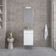 Furnibath Countertop with Sink L55xW60xH33cm White Laca