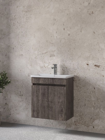 Furnibath Countertop with Sink L55xW60xH33cm Grey
