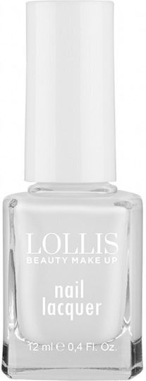 Lollis Beauty Make Up Glossy Βερνίκι Νυχιών Λευκό 103