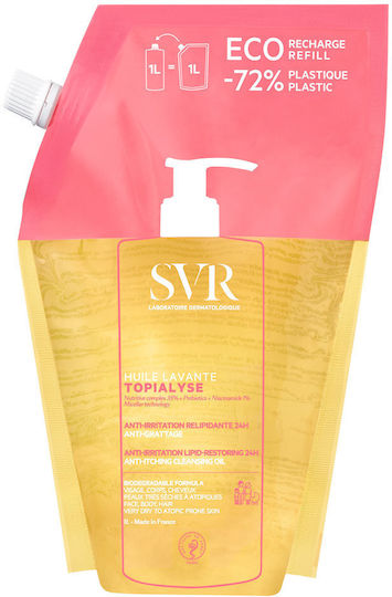 SVR Laboratoire Dermatologique Topialyse Nachfüllung Öl für Duschen mit Niasinamid für Aufhellung 1000ml