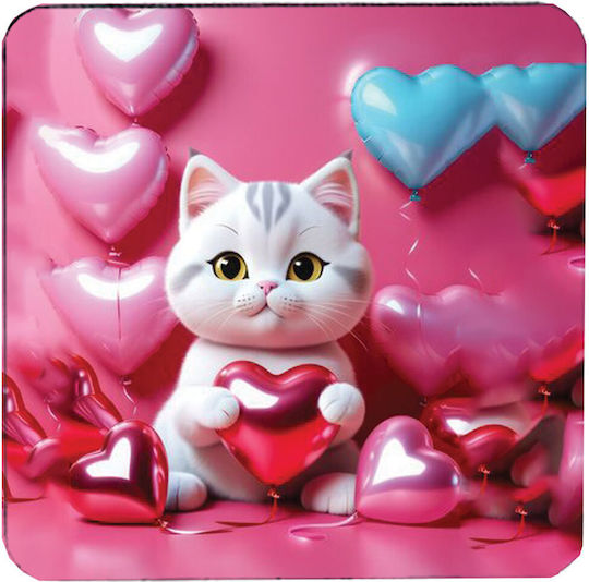 Σουβέρ Προσωπ Να Διάφορα Υλικά Cat Lover Φελλός