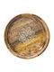 Kaemingk Wooden Round Serving Tray in Brown Color 30x30x30cm 1pcs