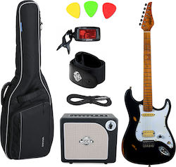 Jet Guitars JS800 Σετ Ηλεκτρική Κιθάρα ST Style με Θήκη Deluxe Bundle Jet Guitars JS800 Σετ Ηλεκτρική Κιθάρα ST Style με Θήκη Deluxe Bundle