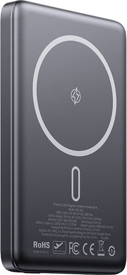 Mcdodo MC-4651 MagSafe Power Bank 10000mAh 20W με Θύρα USB-C Μαύρο