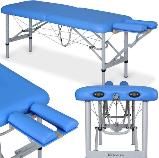 Habys Chiro Ultralux Aluminum Portable Blue Massage and Physiotherapy Bed