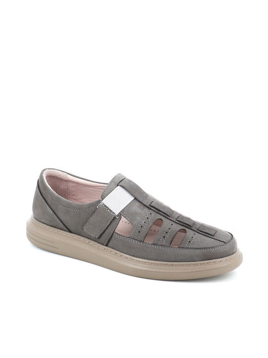 Leder Herren Freizeitschuhe Gray
