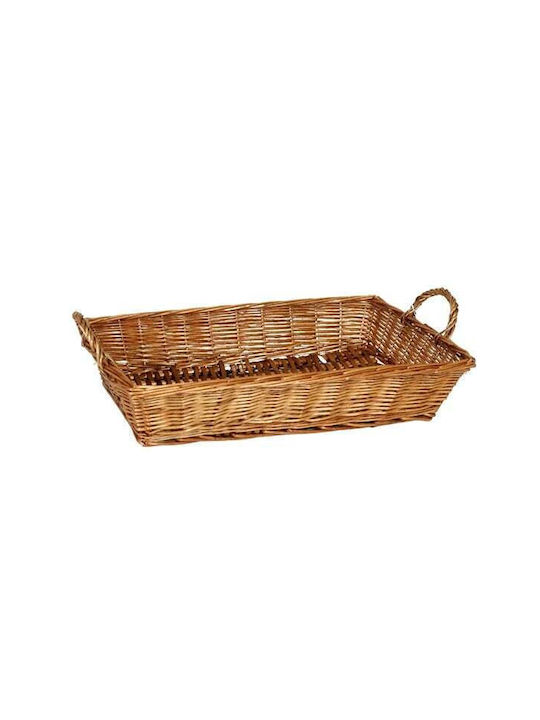 ED Collection Decorative Basket Wicker with Handles Brown 60x40x13cm