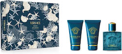 Versace Eros Herren Set mit Eau de Toilette 3Stück Versace Eros Herren Set mit Eau de Toilette 3Stück