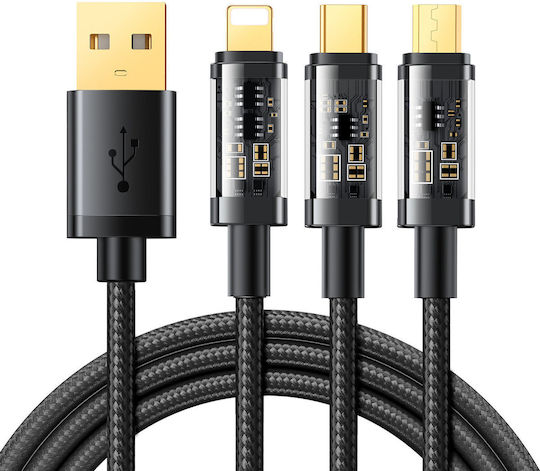 Leewello Regular USB 2.0 spre micro USB Cablu Negru 1m 1buc