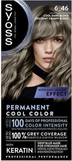 Syoss Permanent Βαφή Μαλλιών 6_46 Chłodny Ciemny Blond
