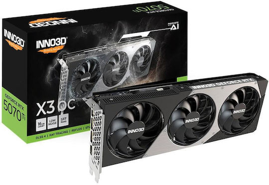 Inno 3D GeForce RTX 5070 Ti 16GB GDDR7 X3 OC Κάρτα Γραφικών