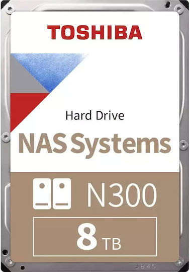 Toshiba N300 Bulk 8TB HDD Hard Drive 3.5" SATA III 7200rpm with 512MB Cache for NAS MN10ADA800S