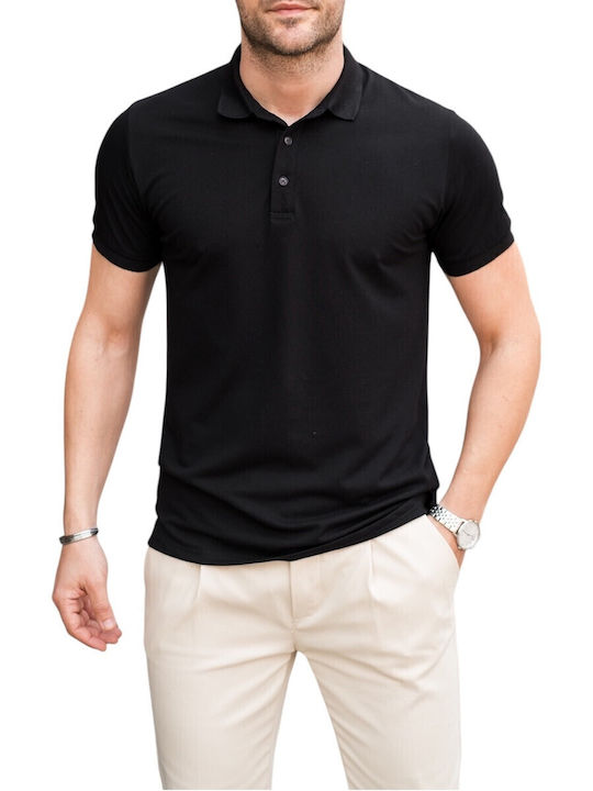 Polo Short Sleeve Blouse Black