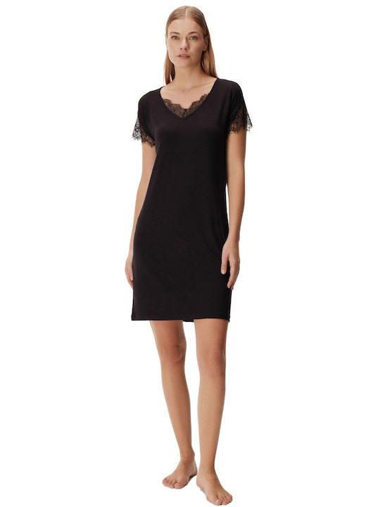 GoldenBay Summer Women's Nightdress Black