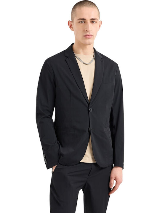 Armani Exchange Ανδρικό Σακάκι Μαύρο
