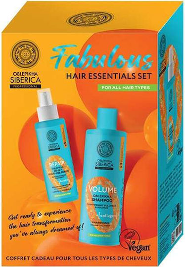 Natura Siberica Fabulous Σετ Περιποίησης Μαλλιών Αναδόμησης & Θρέψης για Ταλαιπωρημένα Μαλλιά με Σαμπουάν & Serum 2τμχ