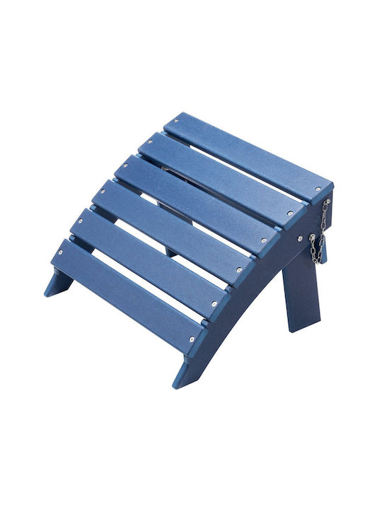 Vevor Adirondack Ottoman 15.7l X 18.9w X 13h Inch HDPE Folding Footrest Blue