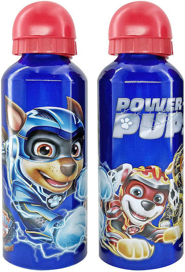 Paw Patrol Детска Бутилка За Вода Paw Patrol Пластмаса със Сламка Синя 500ml