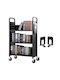 Vevor Toy Storage System made of Wood Black 79x38.5x125cm 1pcs
