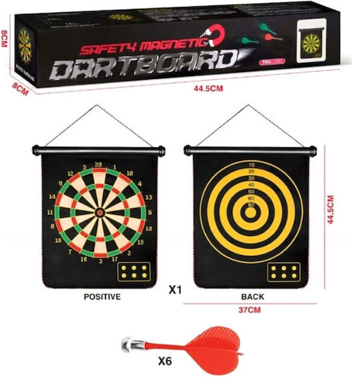 Dartboard Σετ Μαγνητικός Στόχος Βελάκια Dart Board Safety Magnetic 0243003