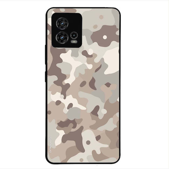 Sonique Camouflage Army Serie Hülle für Motorola Moto G72 Beige