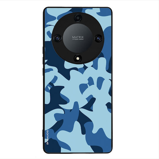 Sonique Camouflage Army Serie Hülle für Honor Magic5 Lite 5G Blau