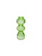 Zaros Vază Decorativă Sticlă Lines Verde 16x40cm 1buc