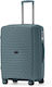 Nautica Cabin Hard Suitcase Grey Greygreen With 4 Wheels Height 55cm
