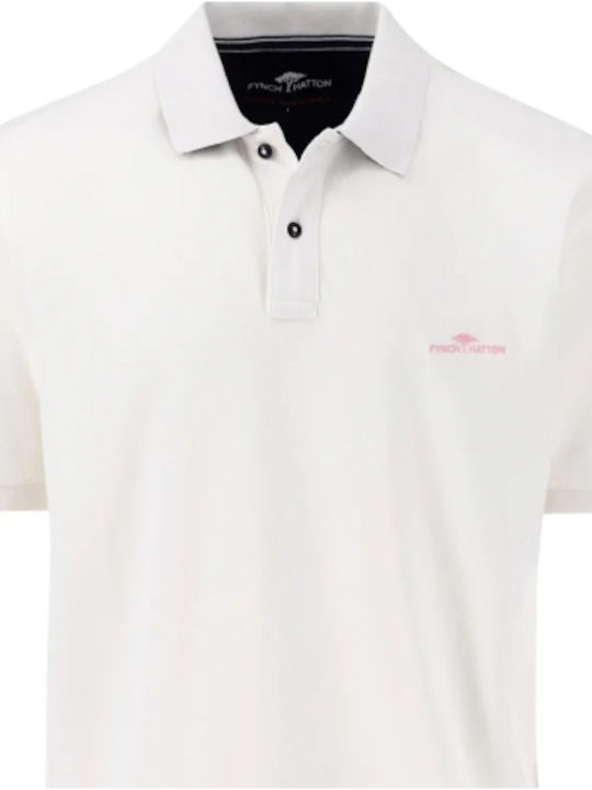 Fynch Hatton Polo Short Sleeve Blouse White