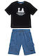 Kids' Set with Shorts Summer 2pcs Black Moovers